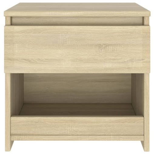 NNEVL Bedside Cabinet Sonoma Oak 40x30x39 cm Chipboard