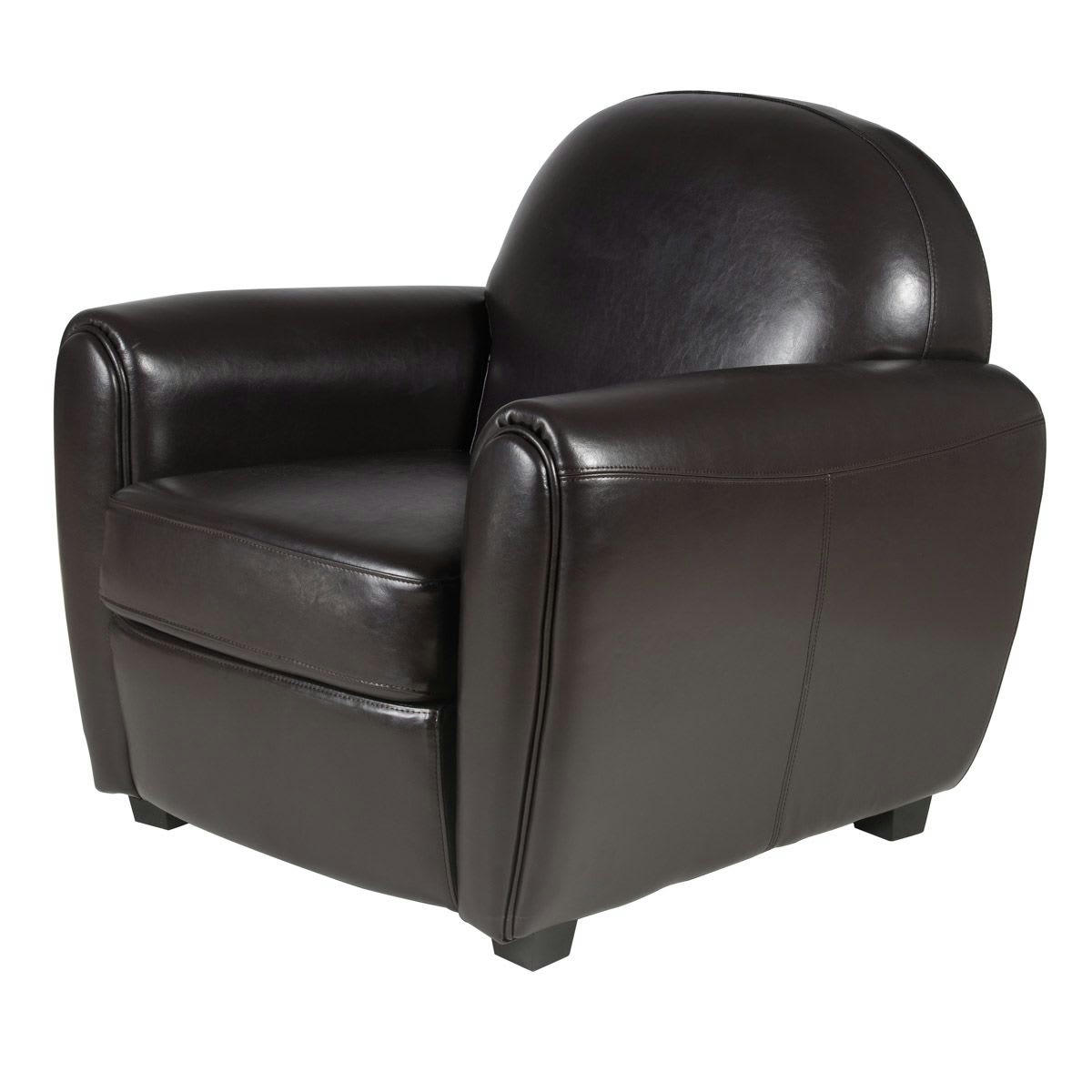 CLUB - Fauteuil  Vintage cuir marron