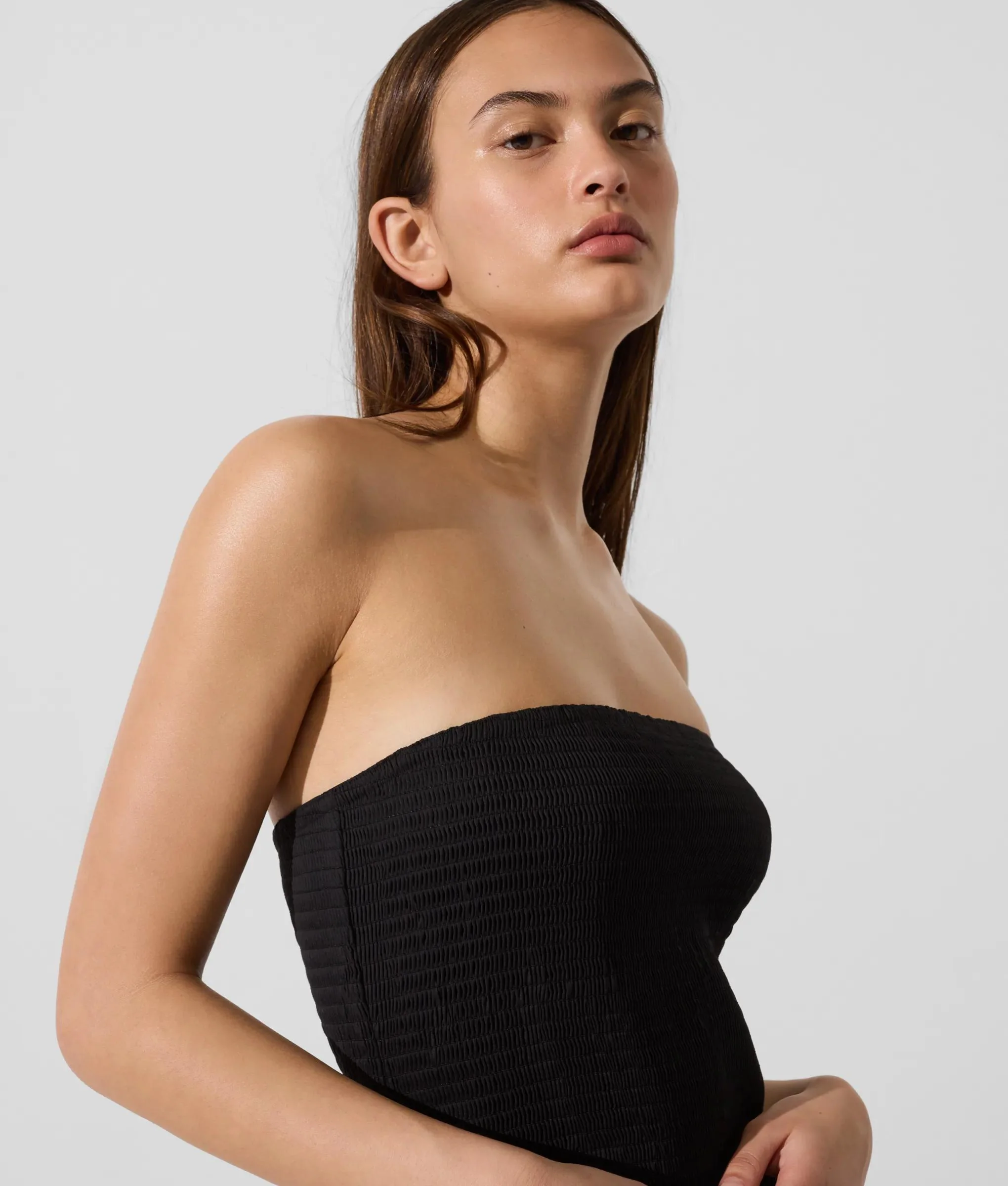 Robe maxi à taille basse Signature