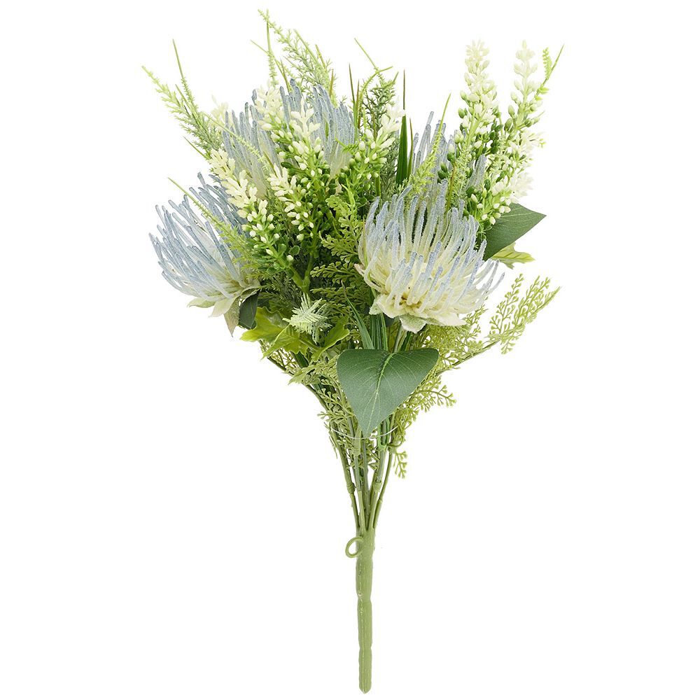 Piquet fleur artificielle Spider Ø25xH34cm blanc