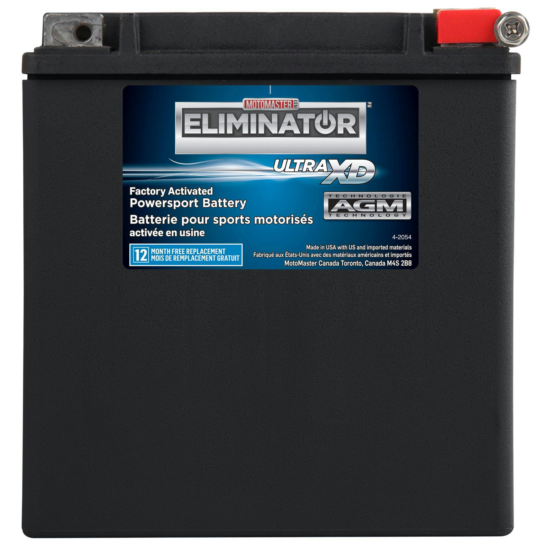 MOTOMASTER ELIMINATOR AGM Factory-Activated Powersports Battery, ETX30LA