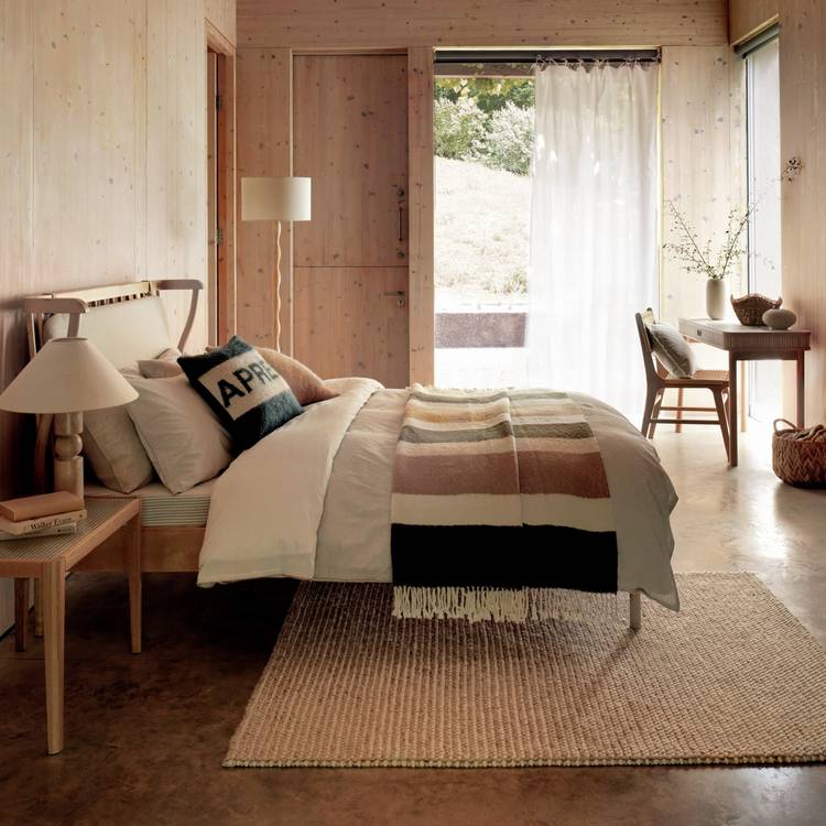 Habitat Pebble Neutral Cut Pile Rug - 120x170cm