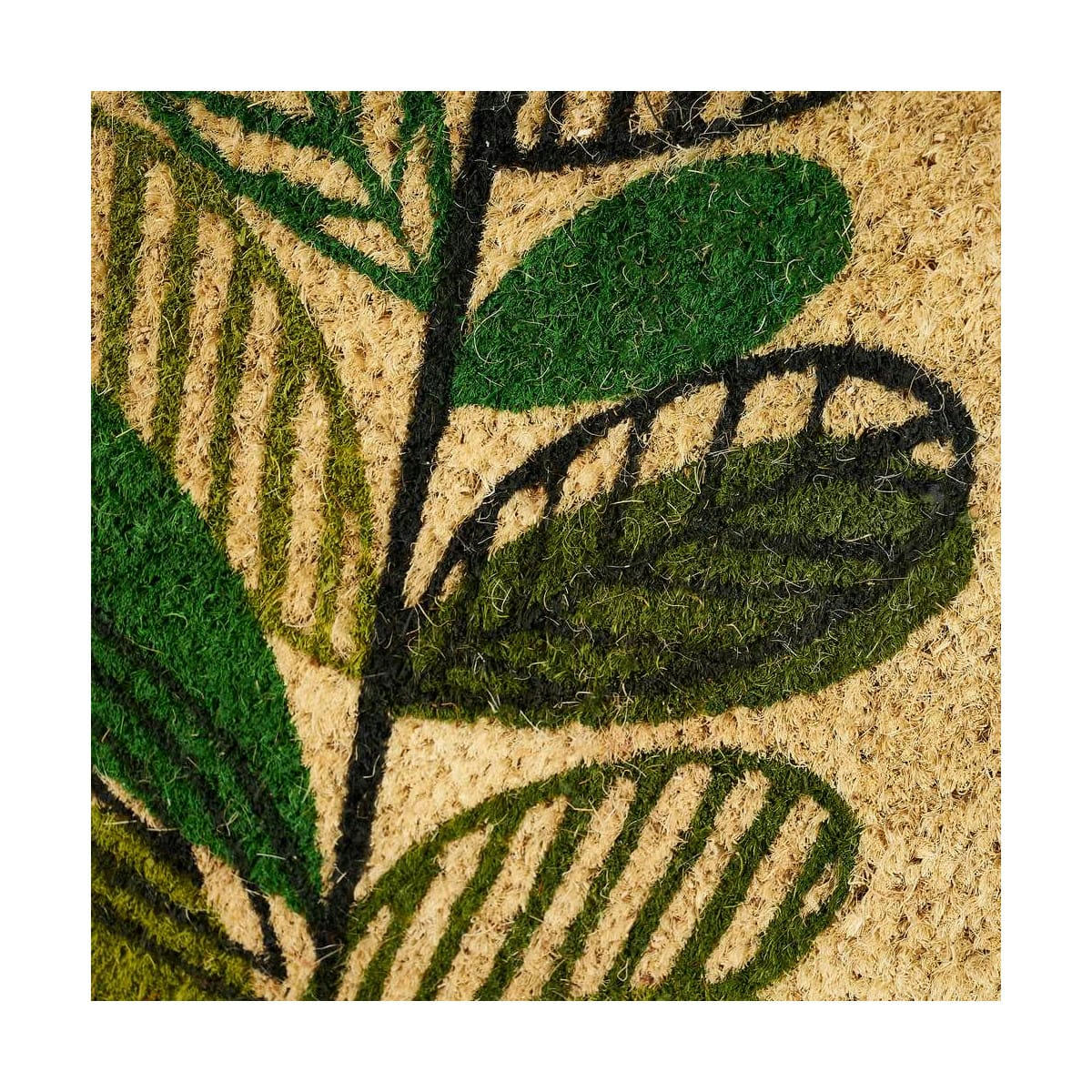 - Paillasson coco plante verte sweet home 60x40x1,5cm