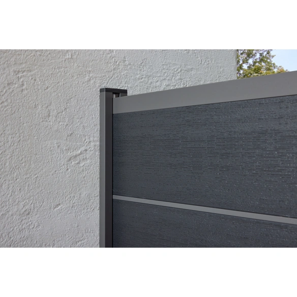 Wandanschlussprofil »Turino/Donatus«, 25x68x2000 mm (BxTxH), anthrazit f. Turino/Donatus