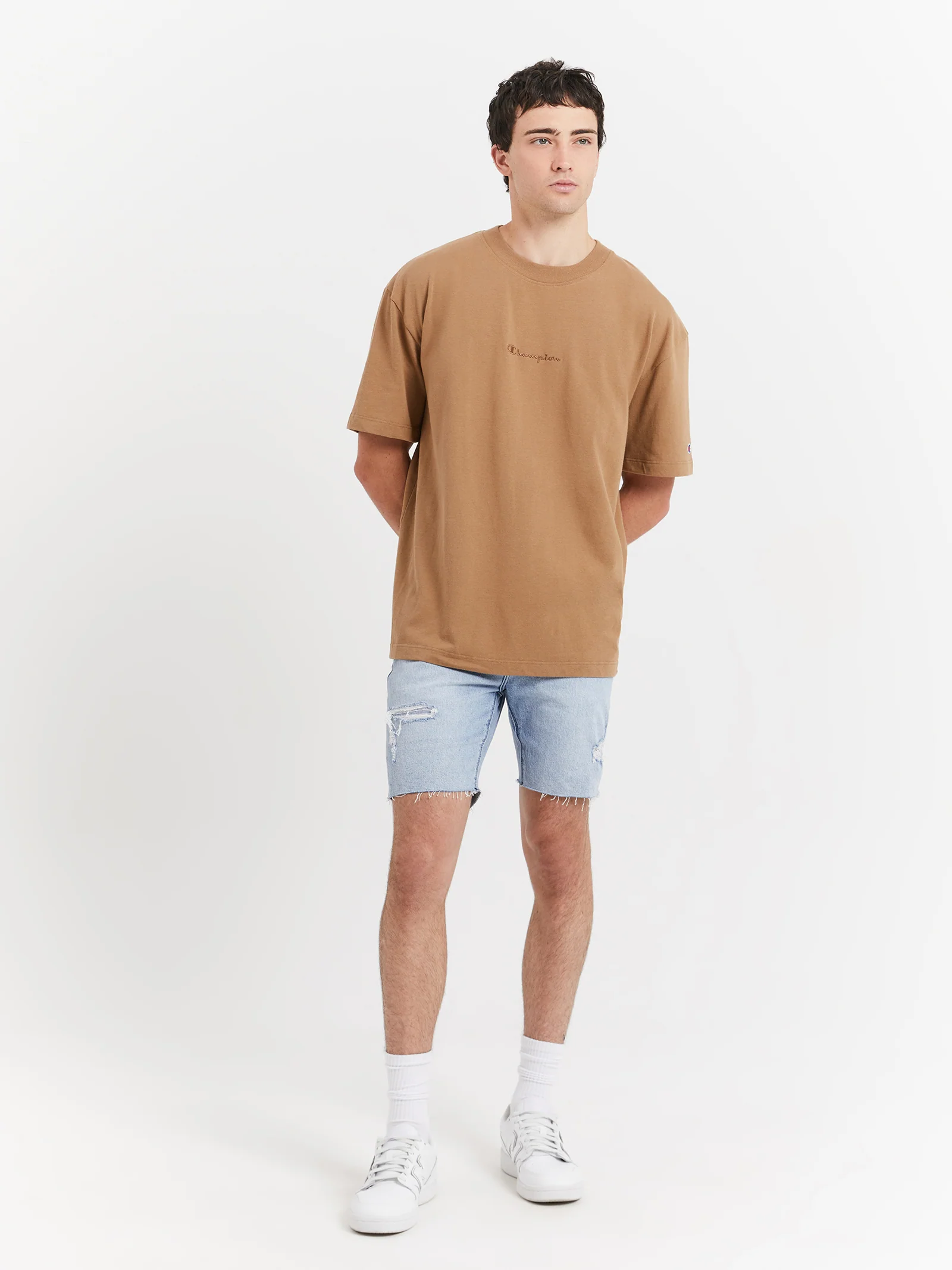 A Dropped Skinny Shorts