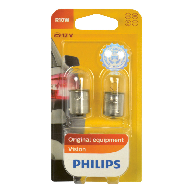 Ampoule R10W Vision 10 W 2 pièces PHILIPS