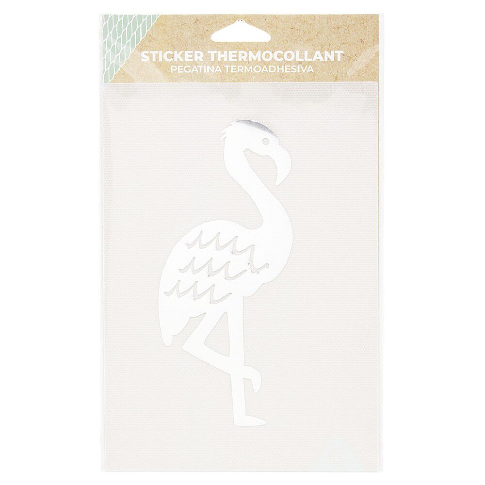 Sticker thermocollant motif flamand rose