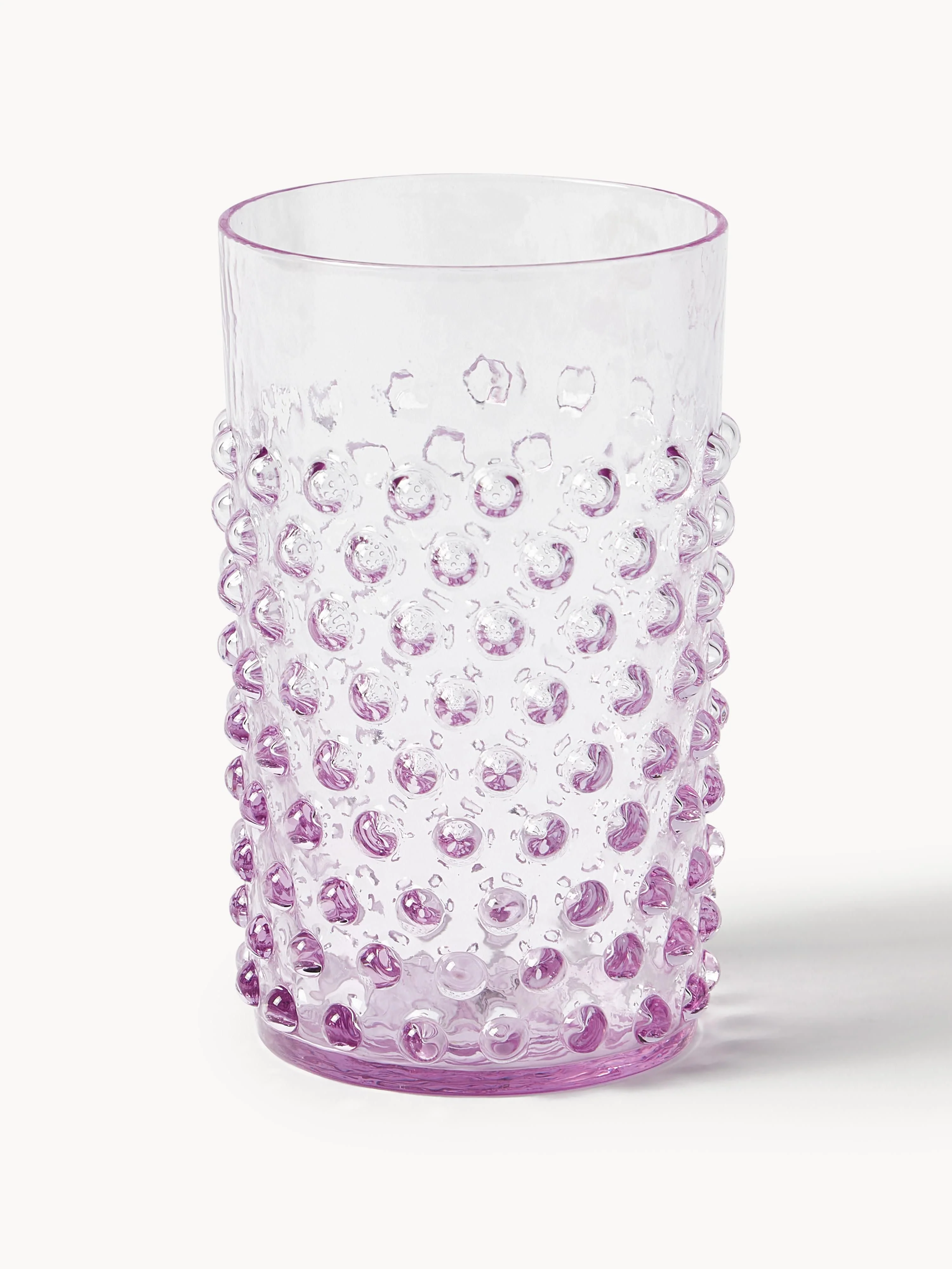 Mundgeblasene Trinkgläser Hobnail, 6er-Set