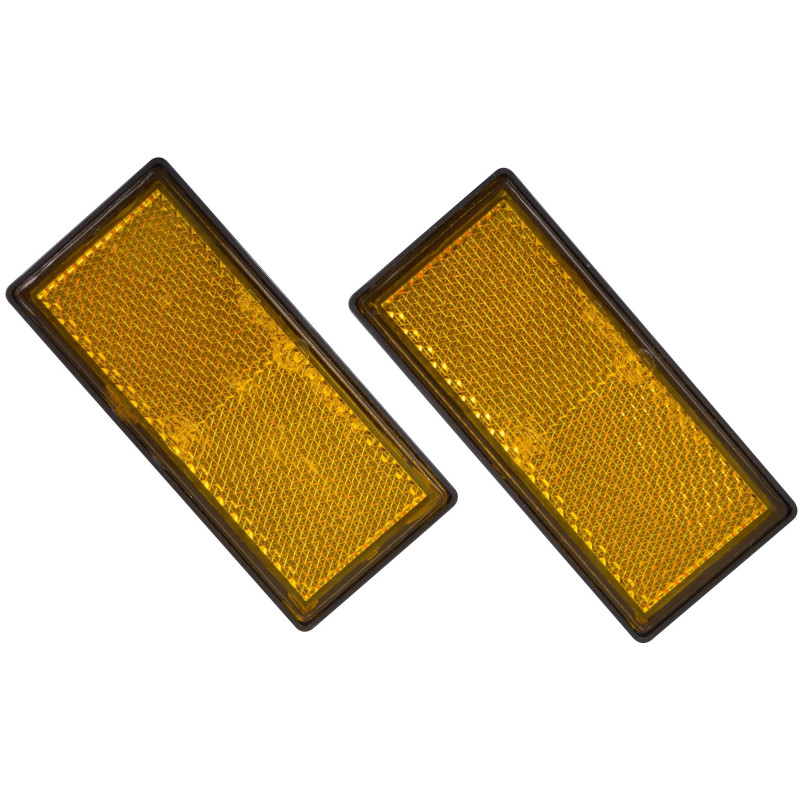 Réflecteur orange pour remorque 90 x 40 mm 2 pièces