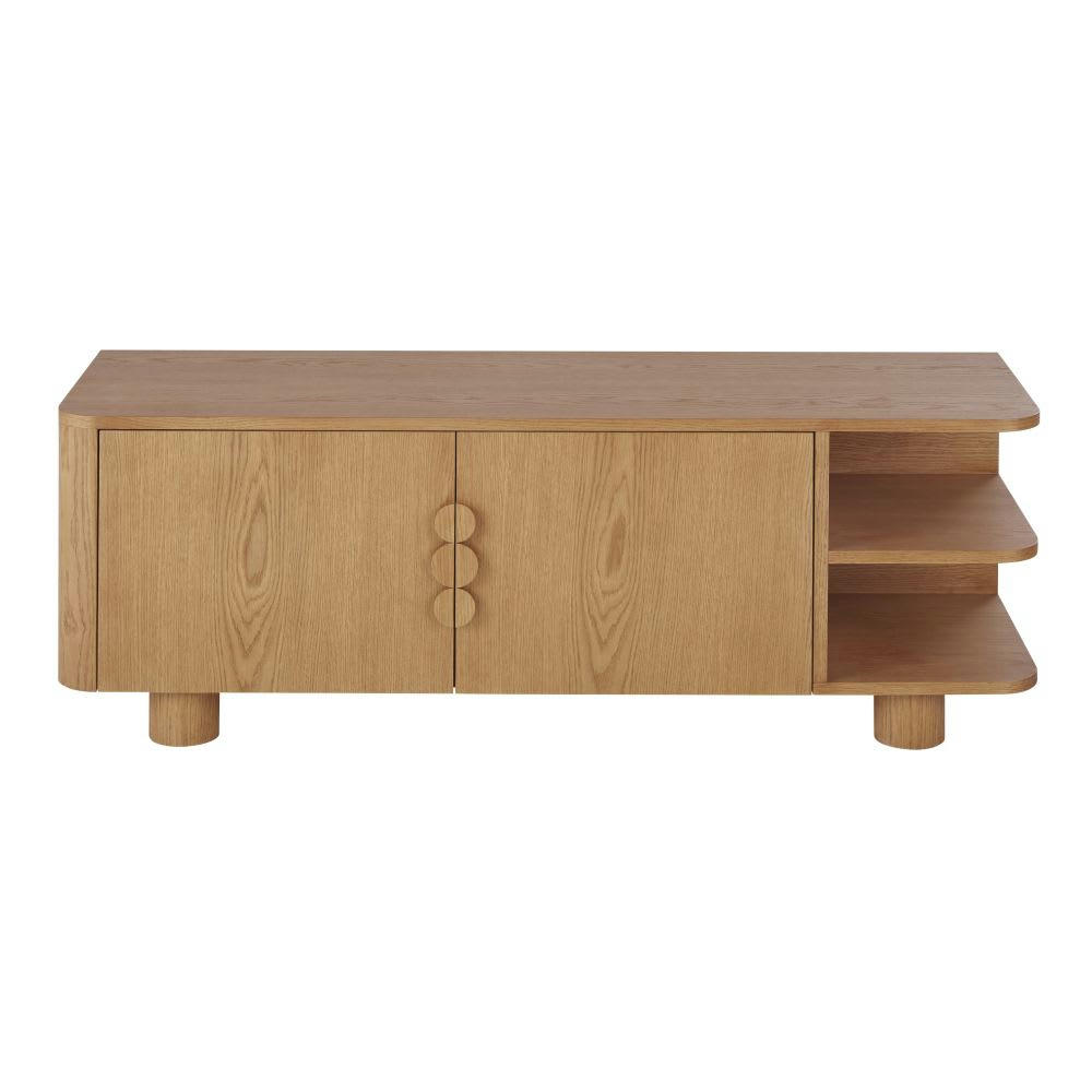 Alegro - Meuble TV 2 portes 3 étagères