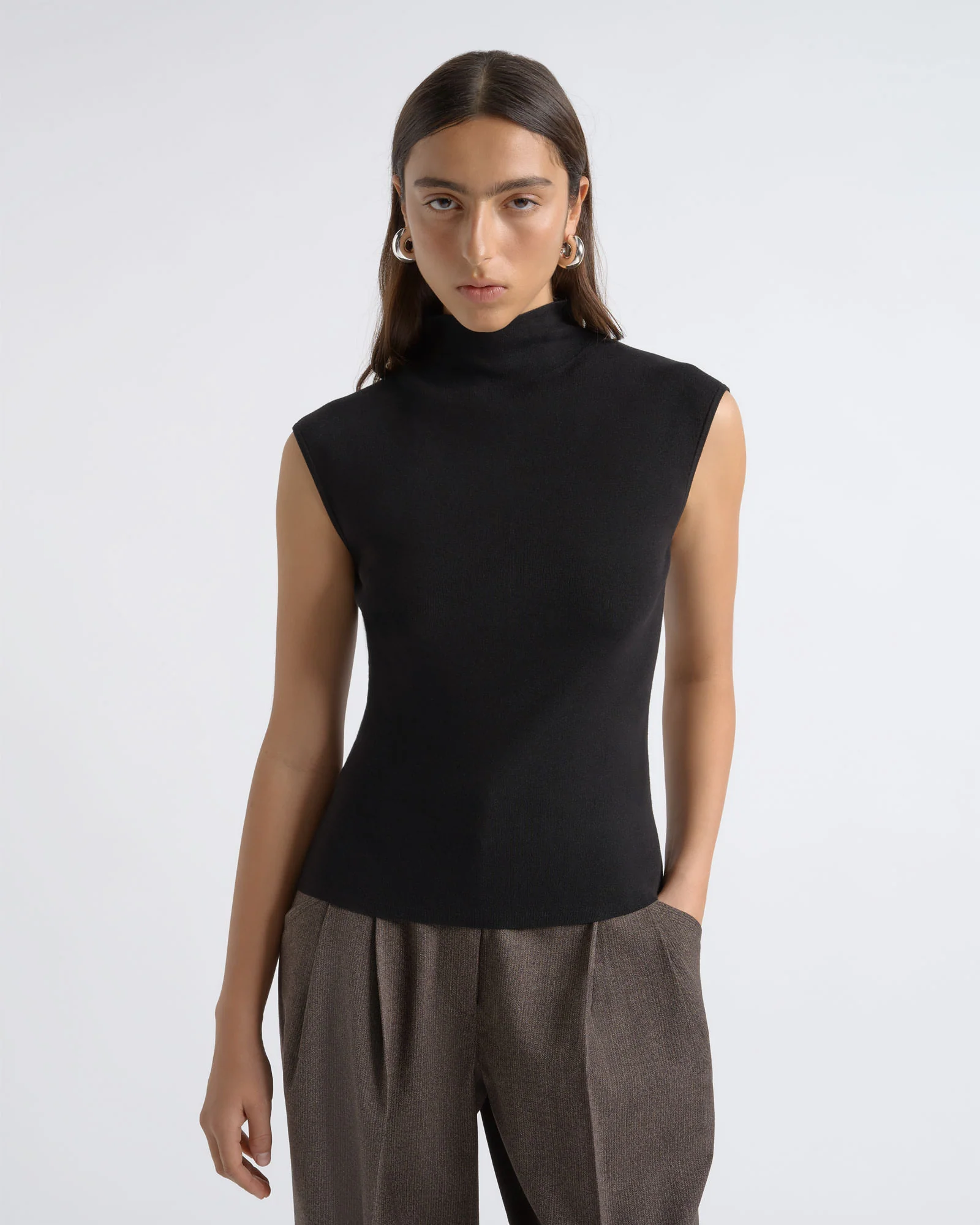 Cotton Silk Cap Sleeve Knit