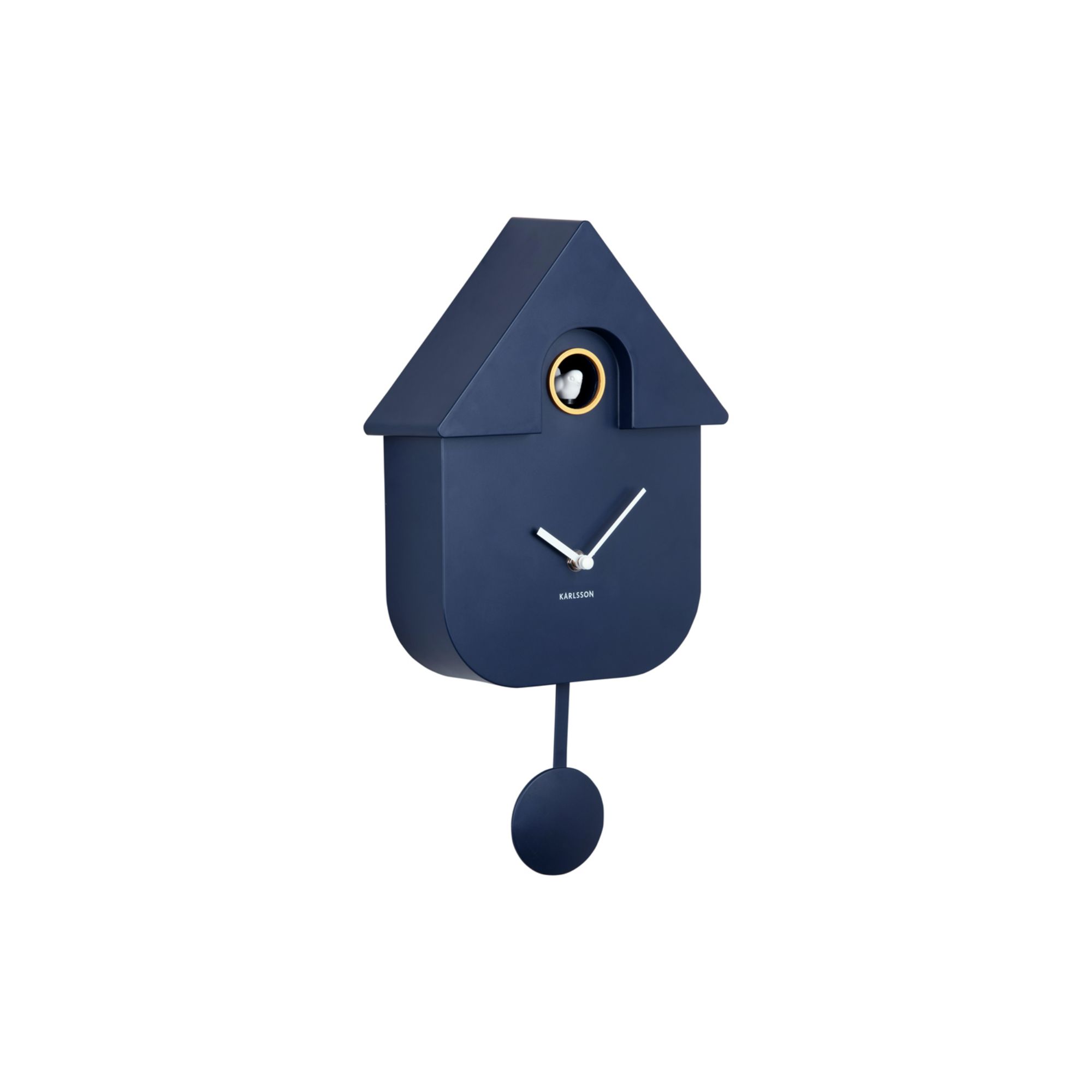 Karlsson wandklok Modern Cuckoo - blauw - Ø21.5cm