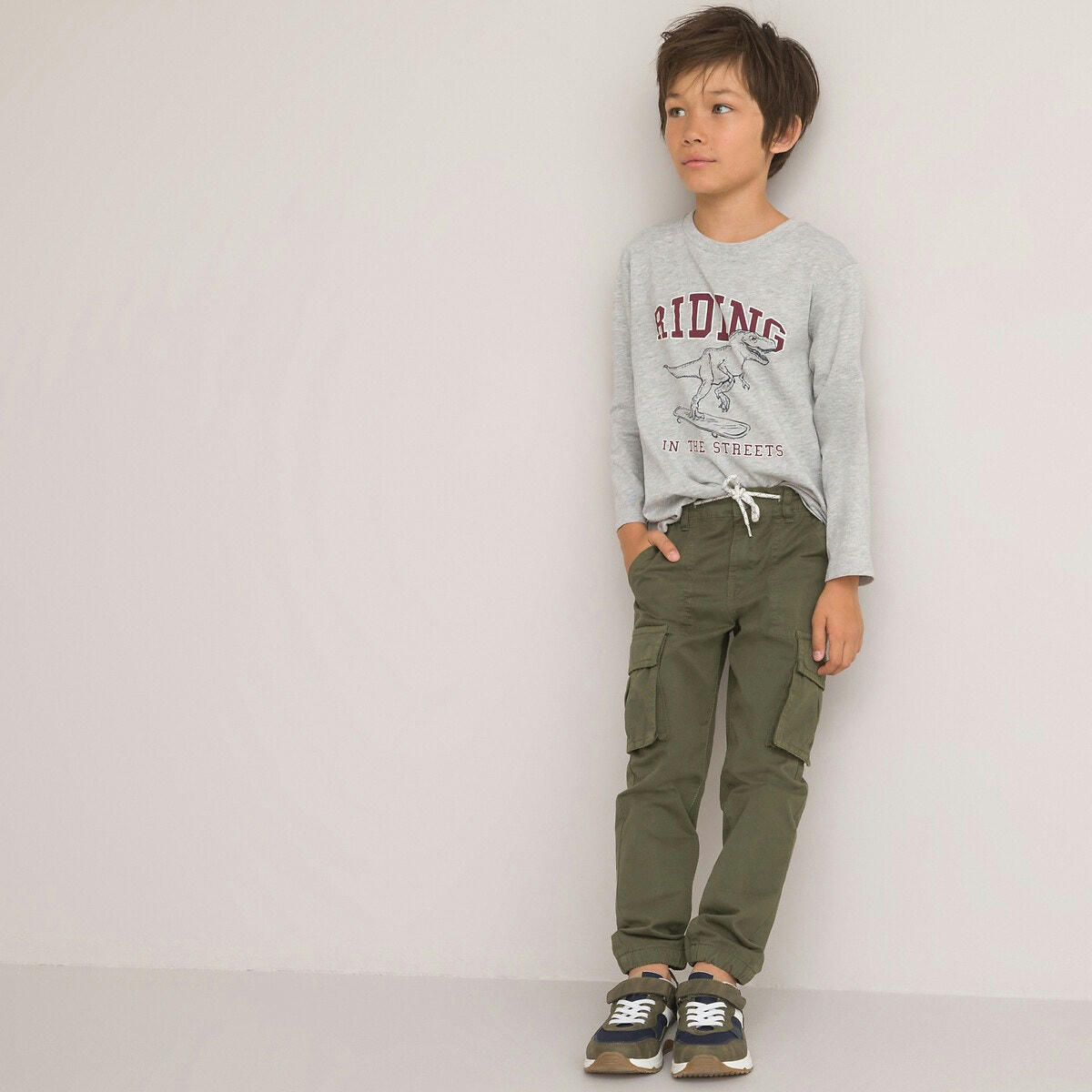 T-shirt manches longues, imprimé dinosaure