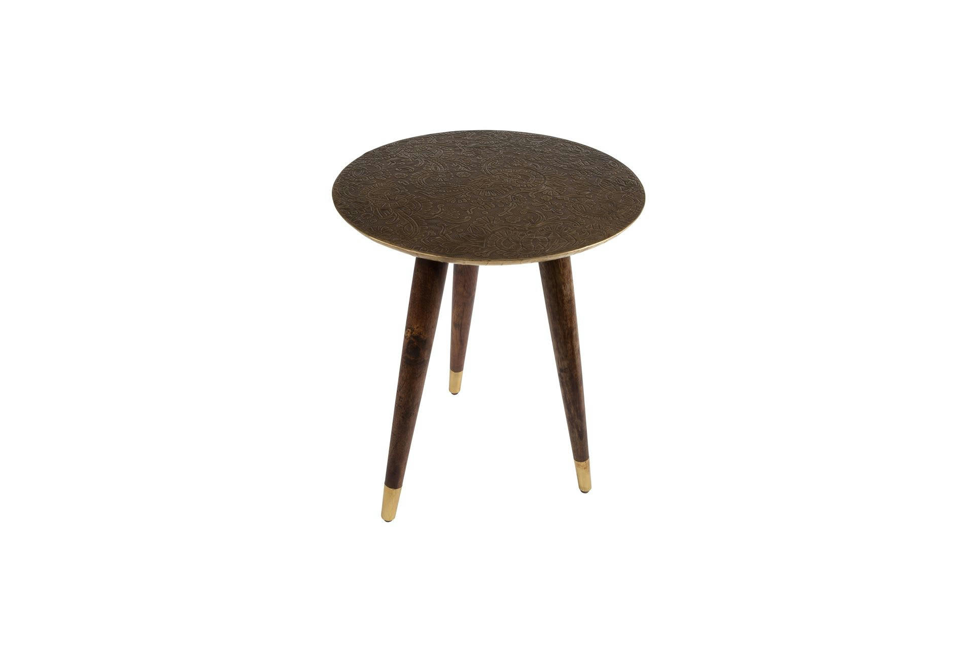 BAST - Table d'appoint en bois doré