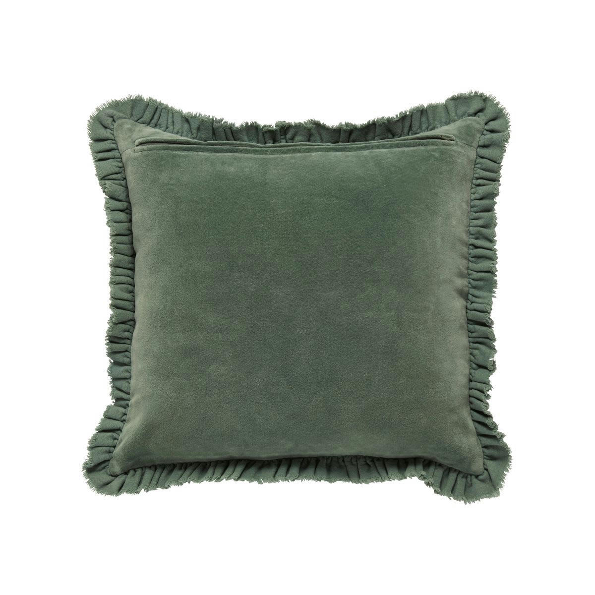 HIPPY - Coussin en coton vert amande 45 x 45 cm