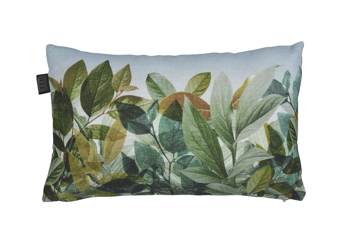 KAAT Amsterdam decoratiekussen Olinda - 30x50 cm - blauw groen