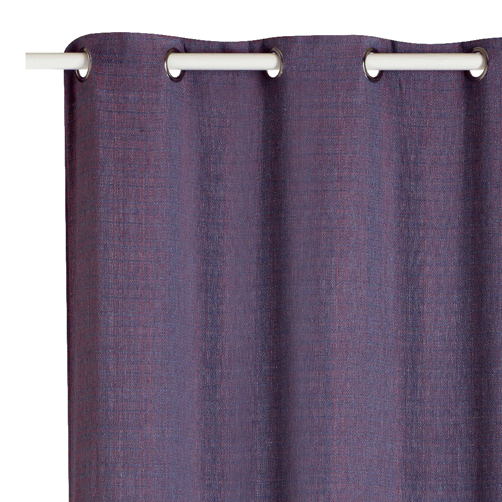 Rideau DAVILIEN coloris bleu rougi 140 x 260 cm