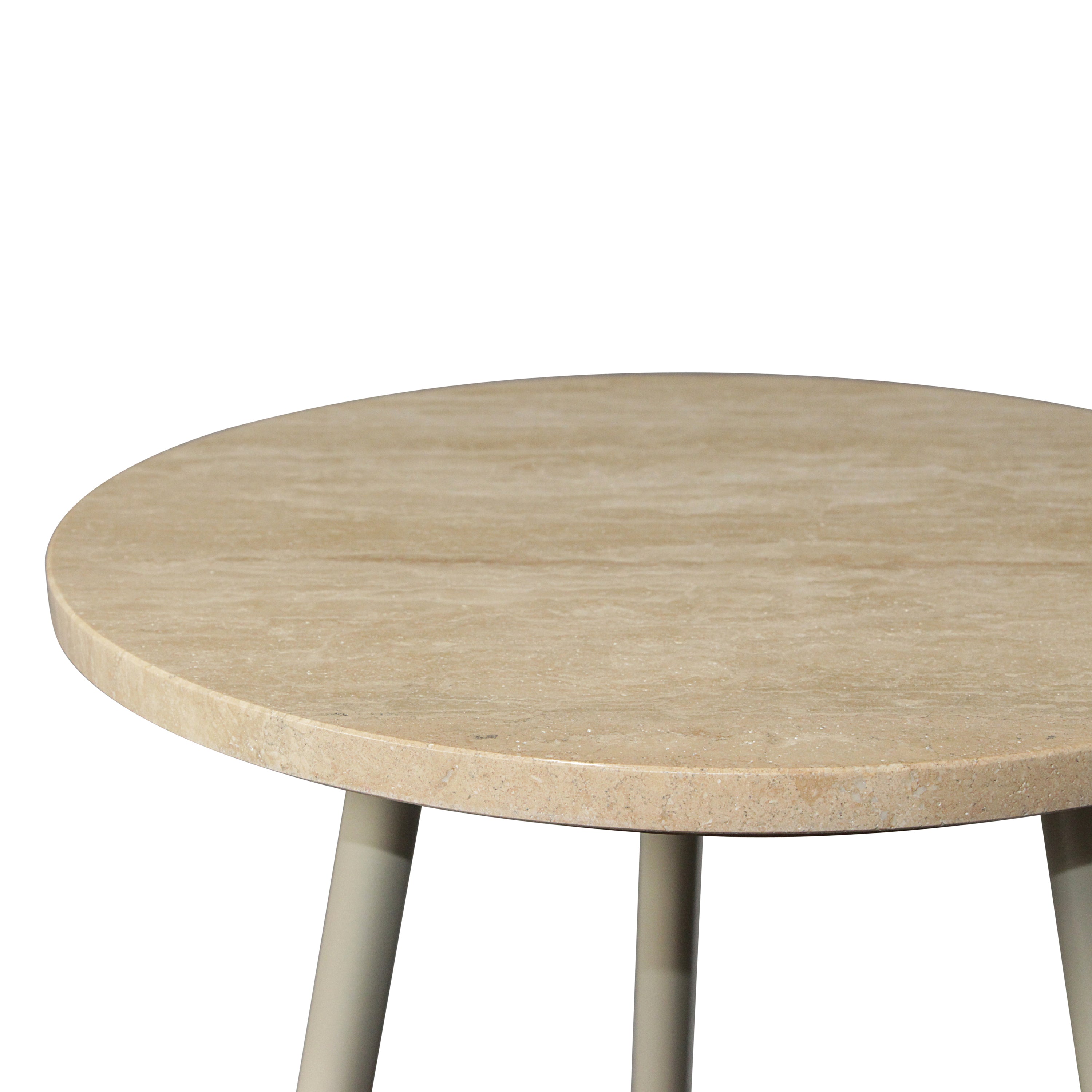 by fonQ Vein Bijzettafel H 45 x Ø 40 cm - Naturel