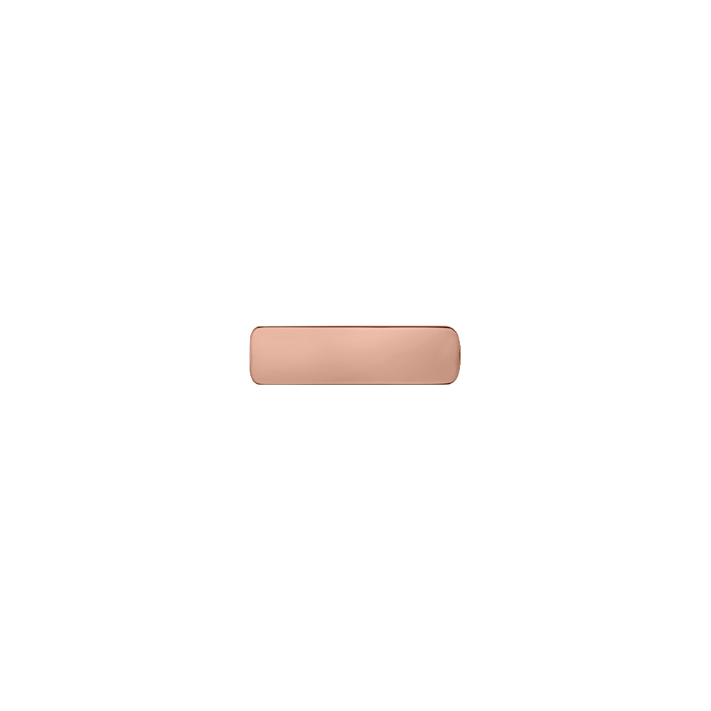 Clip Tout Métal, 25 mm, Finition dorée rose
