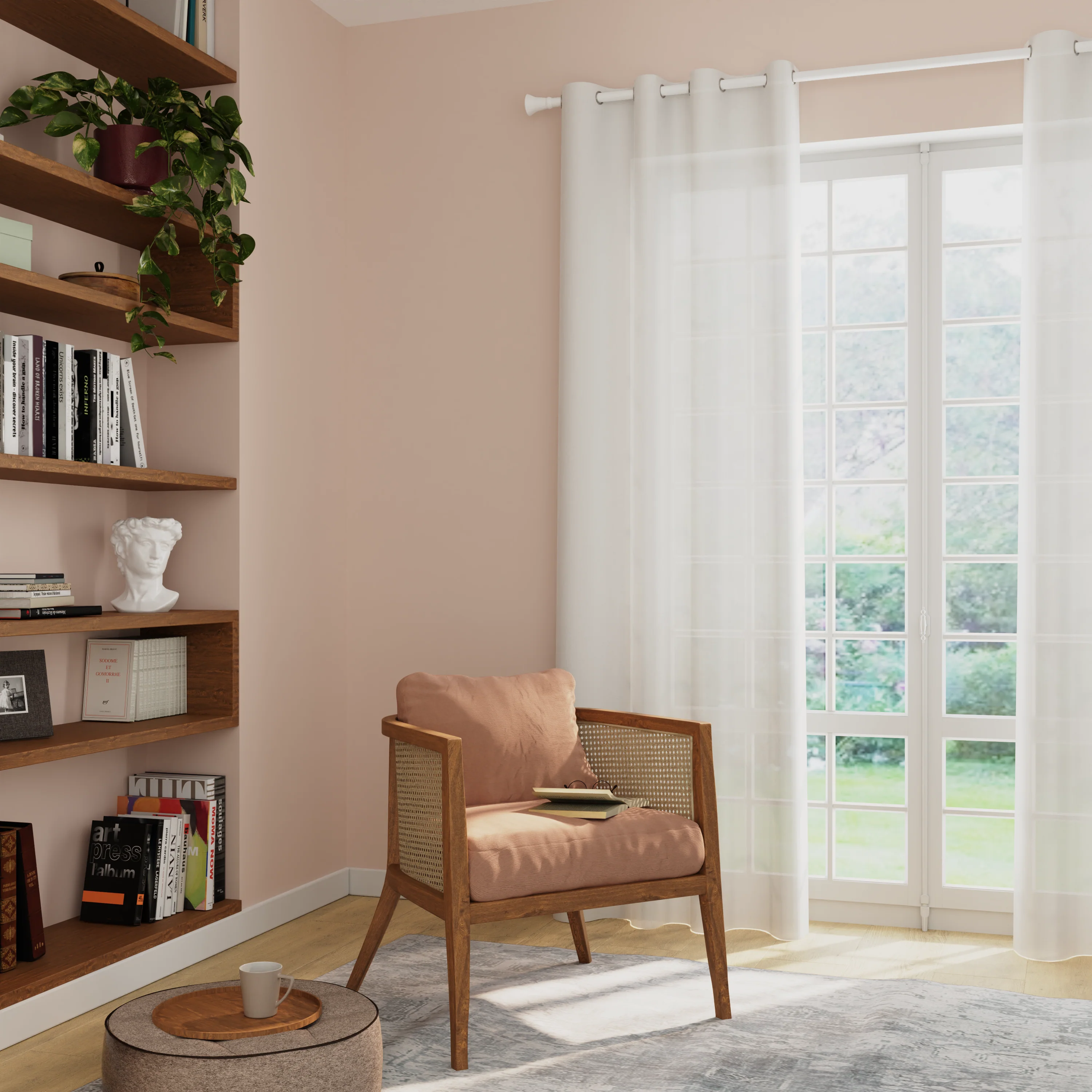 4MURS Voilage ISADORA coloris blanc 140 x 240 cm