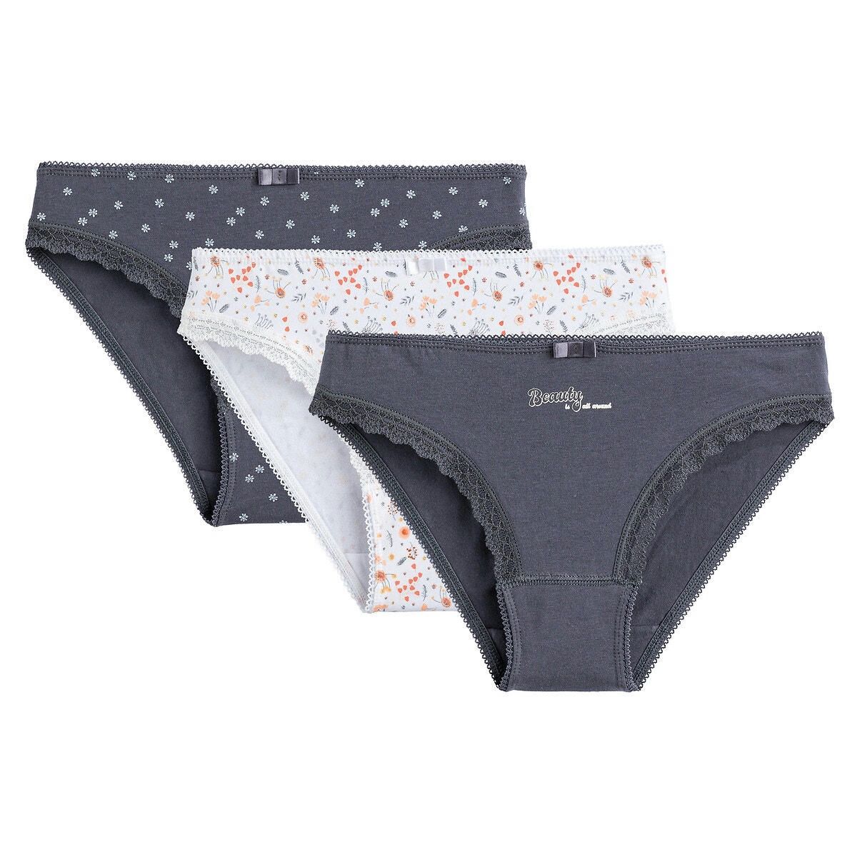 Lot de 3 slips imprimés
