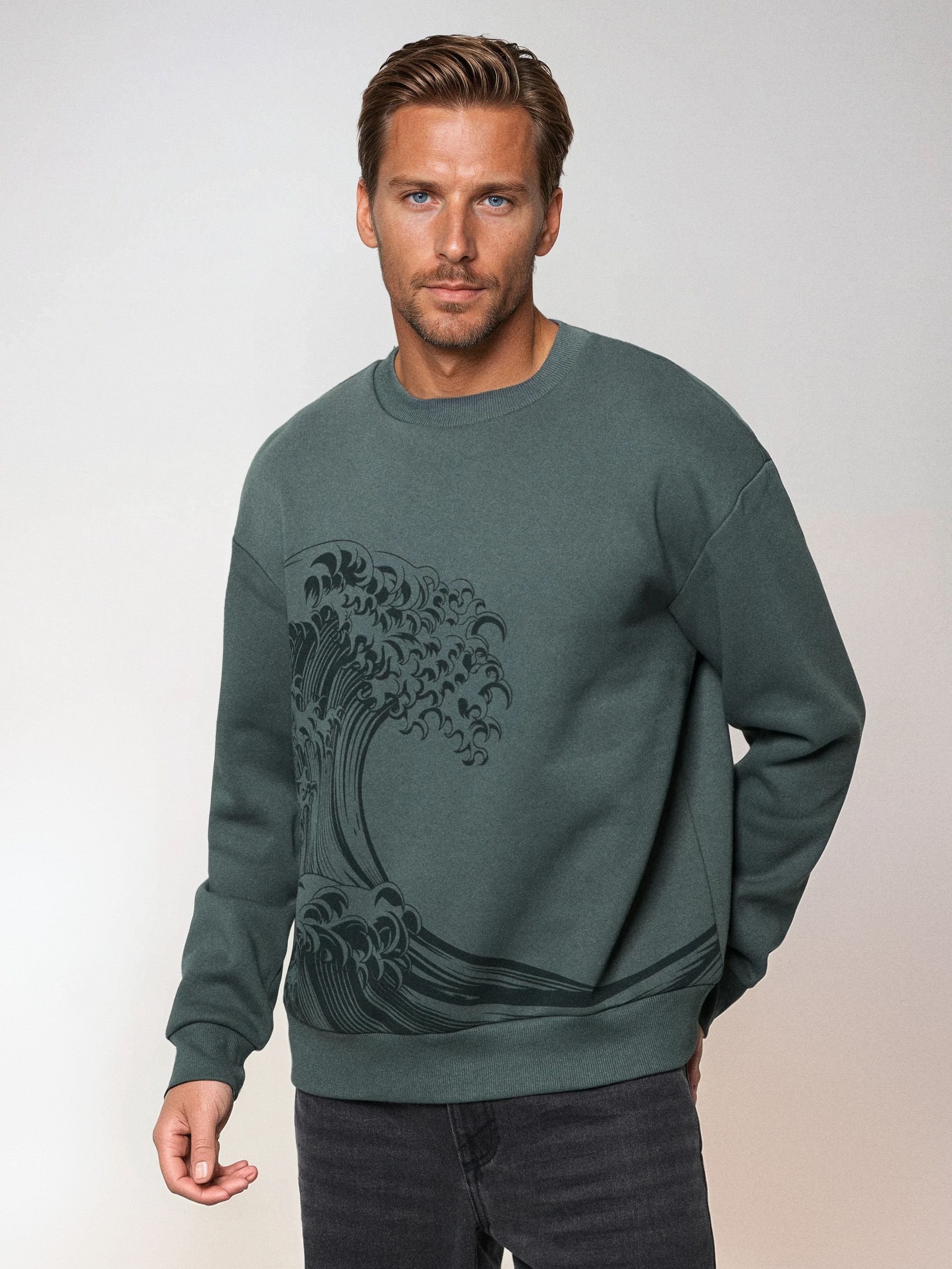 Bluza crewneck z nadrukiem