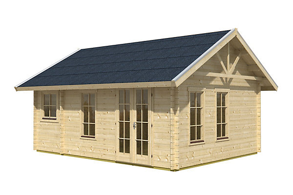 Chalet de loisirs SKAN HOLZ Bern 2, 420x560cm, 45mm, chalet de base, toit non isolable
