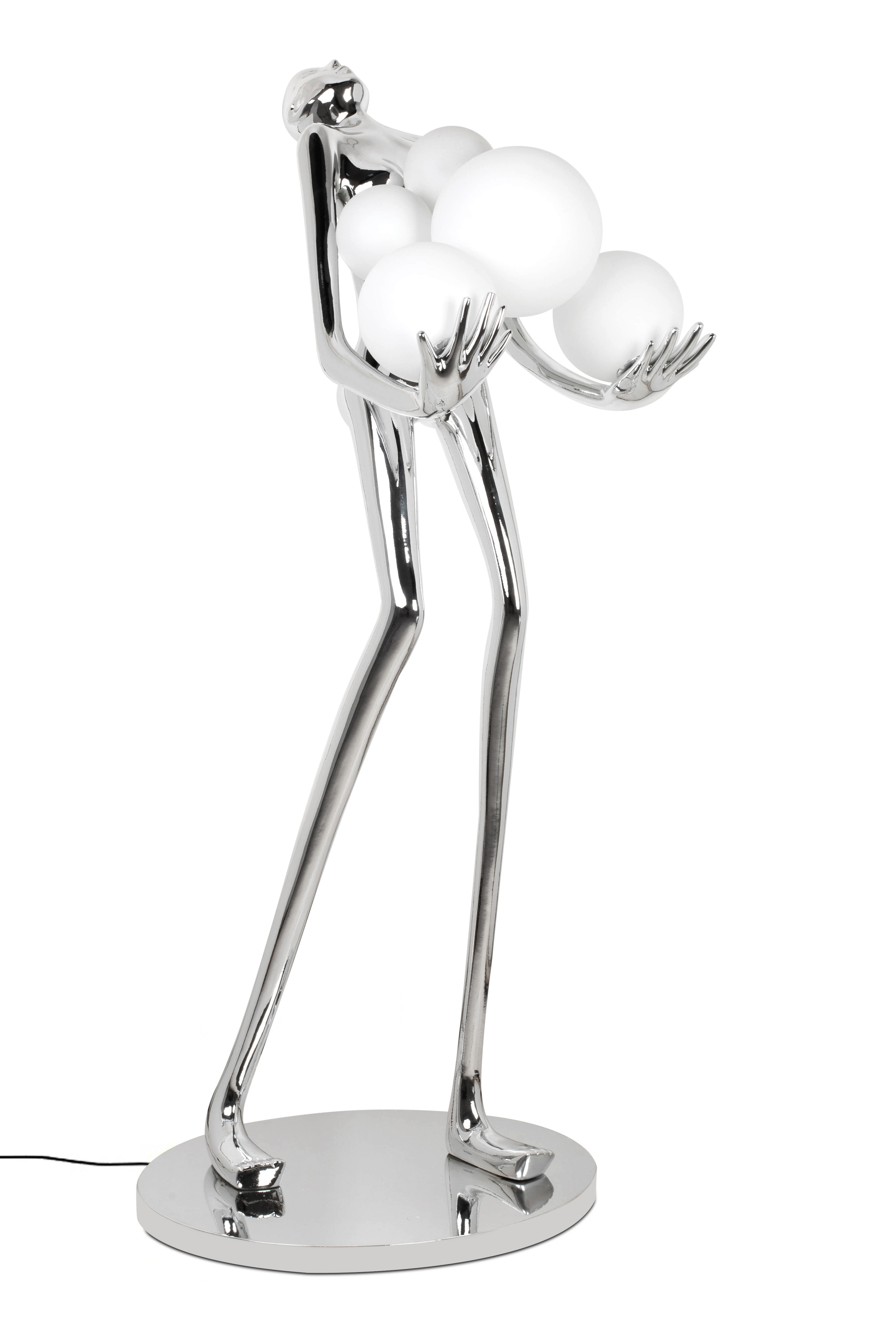MOOSEE lampa podłogowa HUMAN SILVERPREMIUM