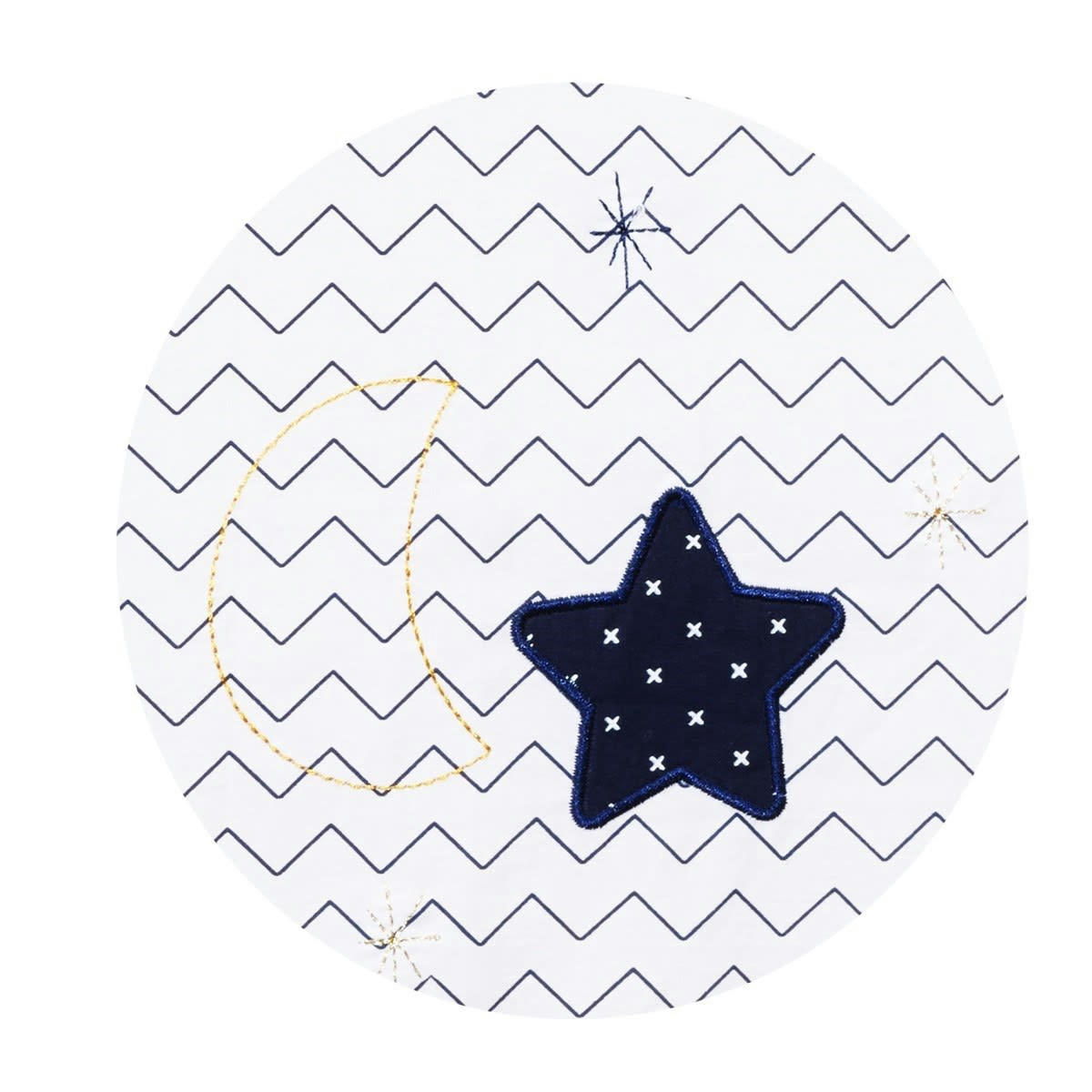 HELLO - Fauteuil club 42x51cm en coton blanc