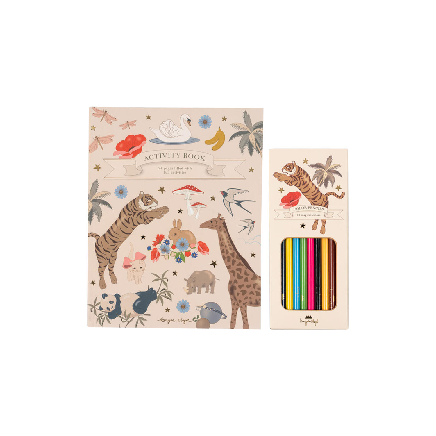 Activity Book With Colouring Pencils