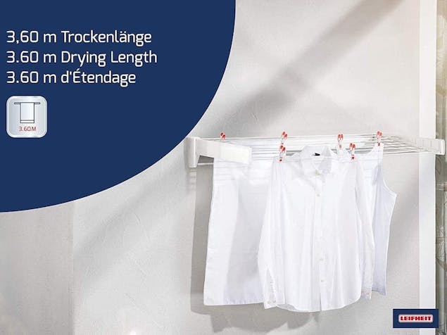 Leifheit Telegant 36 Protect Plus Wall Mounted Airer Dryer 83201