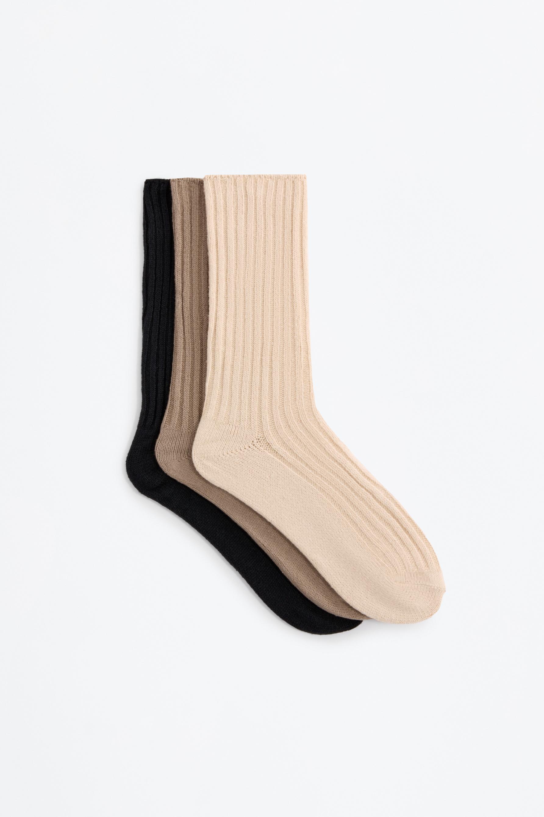 Calcetines largos canalé (Pack 3)