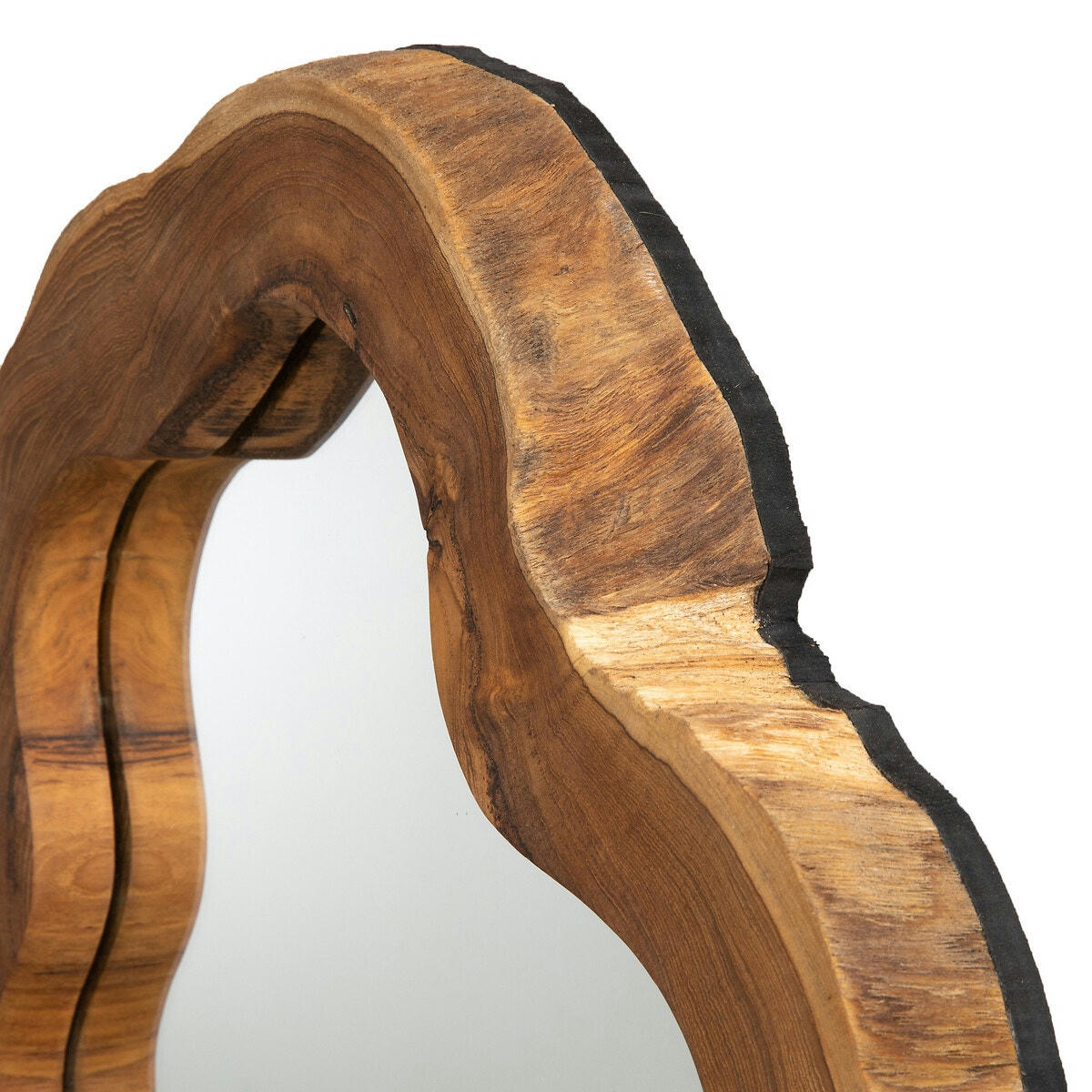 Miroir artisanal racine de teck ø40 cm, Litanie