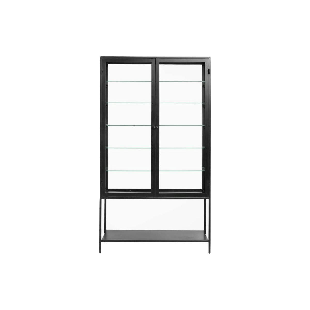 MONDO - Buffet vitrine 2 portes en métal