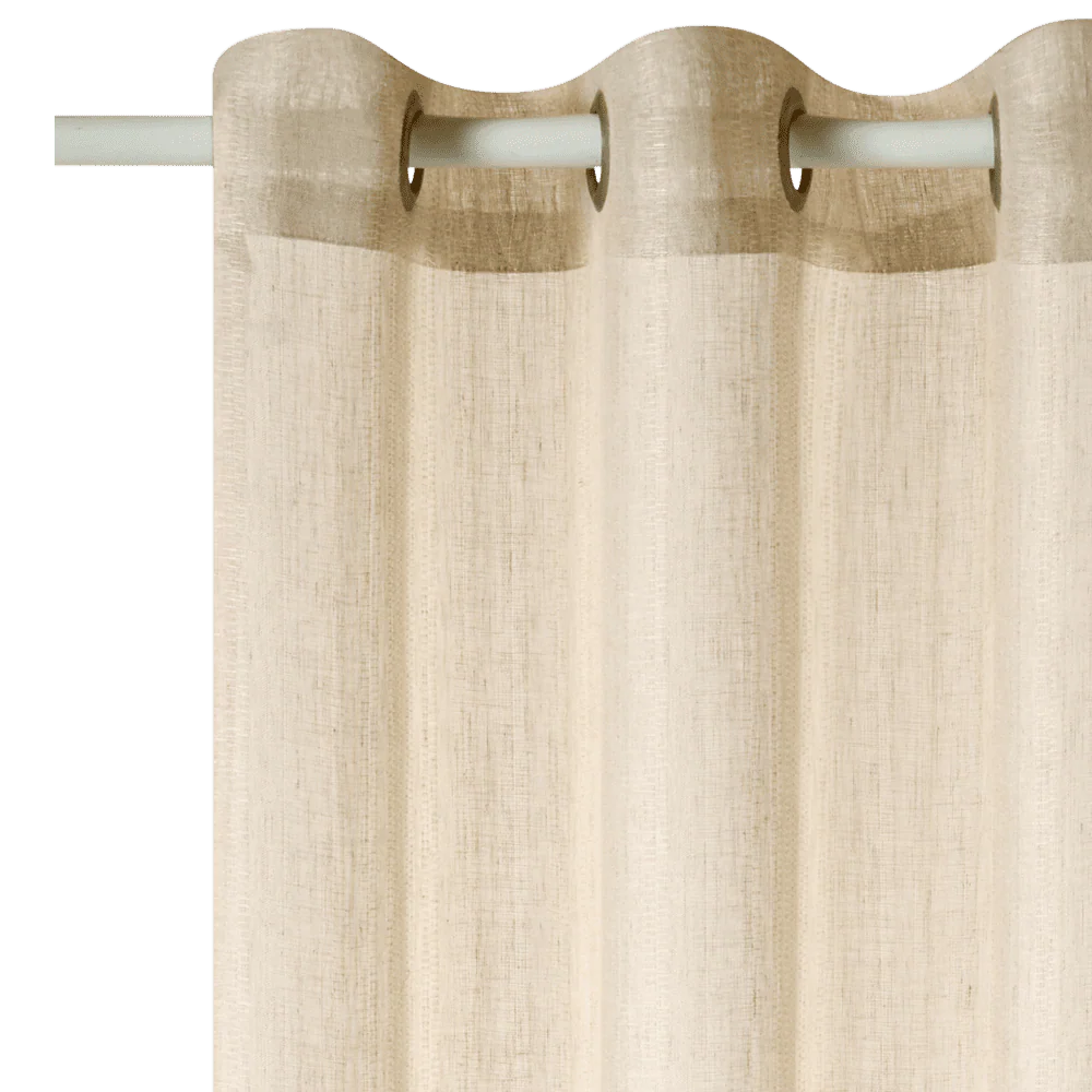 Voilage LINETTE coloris blanc 145 x 240 cm