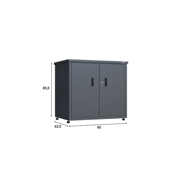 Terrassenschrank, »Gary«, Metall, LxBxH: 90x62,5x85,5 cm, anthrazit