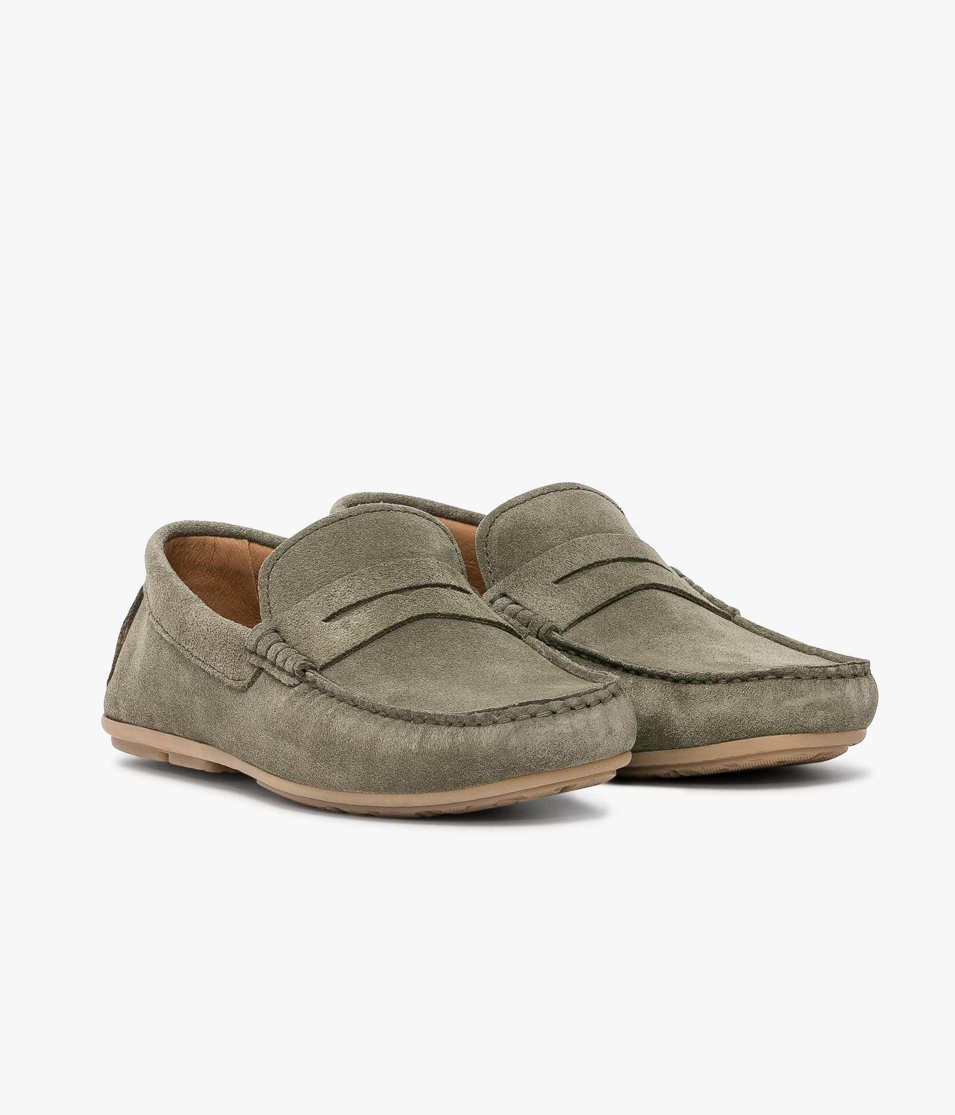 Mocassin Aristide vert sauge