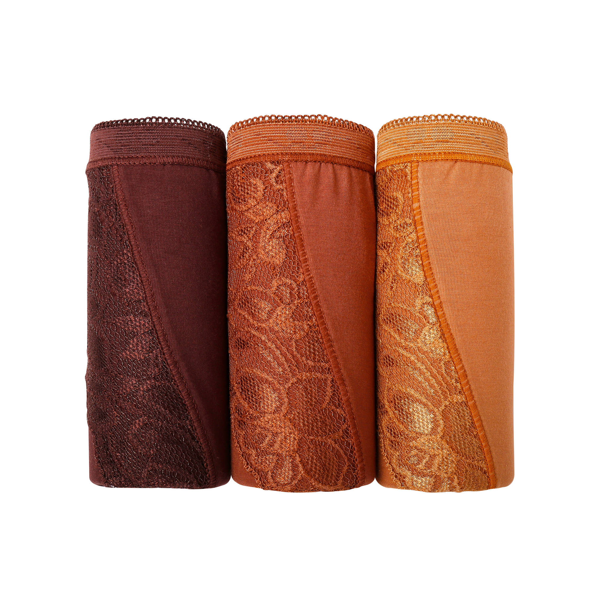 Culotte midi dentelle - lot de 3