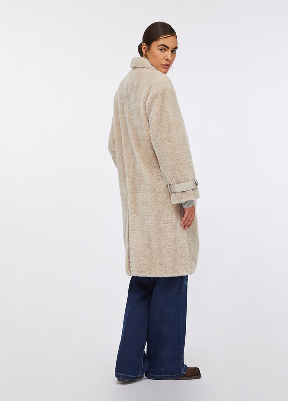 Cappotto in tessuto teddy