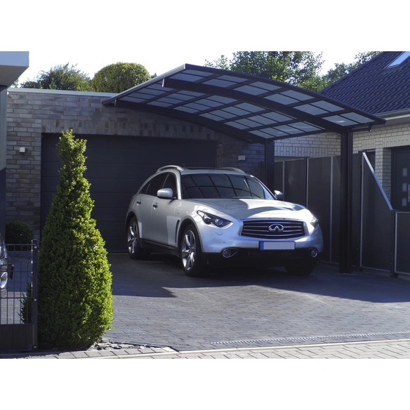 Einzelcarport »Portoforte«, Typ 80, Außenmaß BxT: 270,4 x 495,4 cm, schwarz