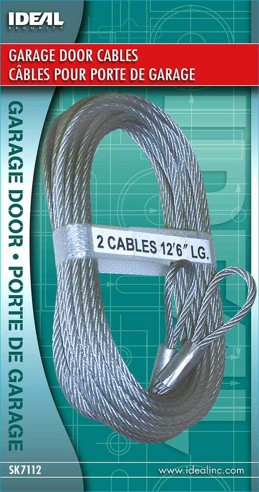 Ideal Security Galvanized Steel Garage Door Extension Cable, 12.5-ft, 2-pk
