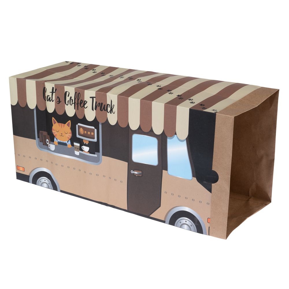 TIAKI Paper Tunnel Coffee Truck for Cats