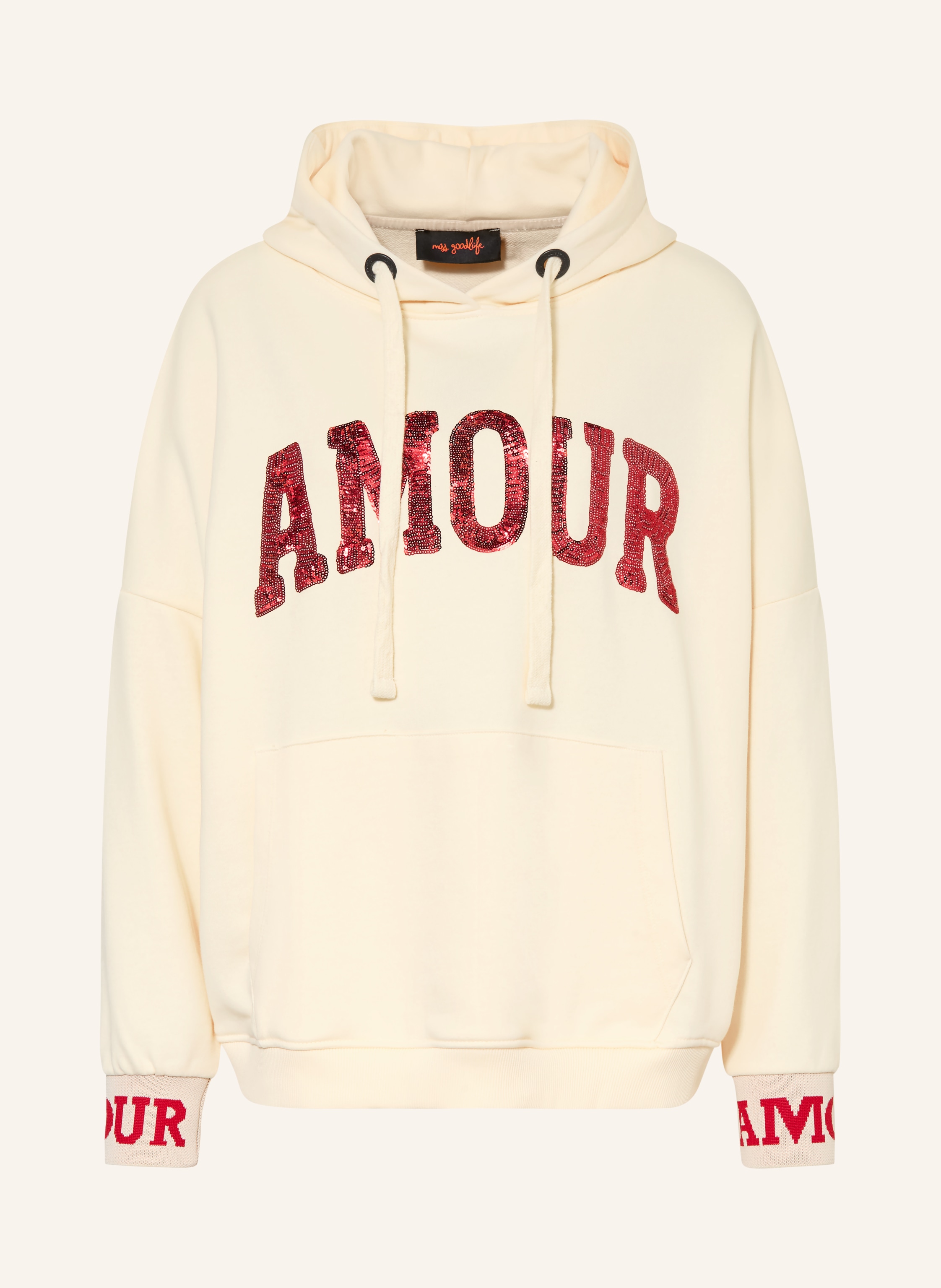 miss goodlife Hoodie mit Pailletten