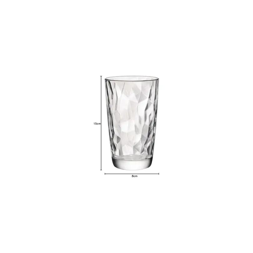 Longdrinkglas 6er-Set Diamond