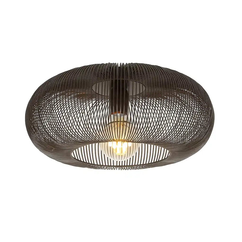 Ylumen plafondlamp Copper - 1 lichts - 43 x 20  cm - zwart