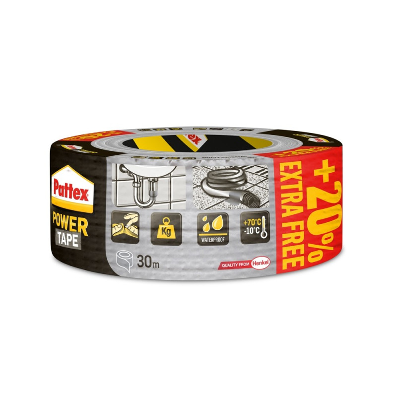 Adhésif de réparation Power Tape 25m  20% PATTEX