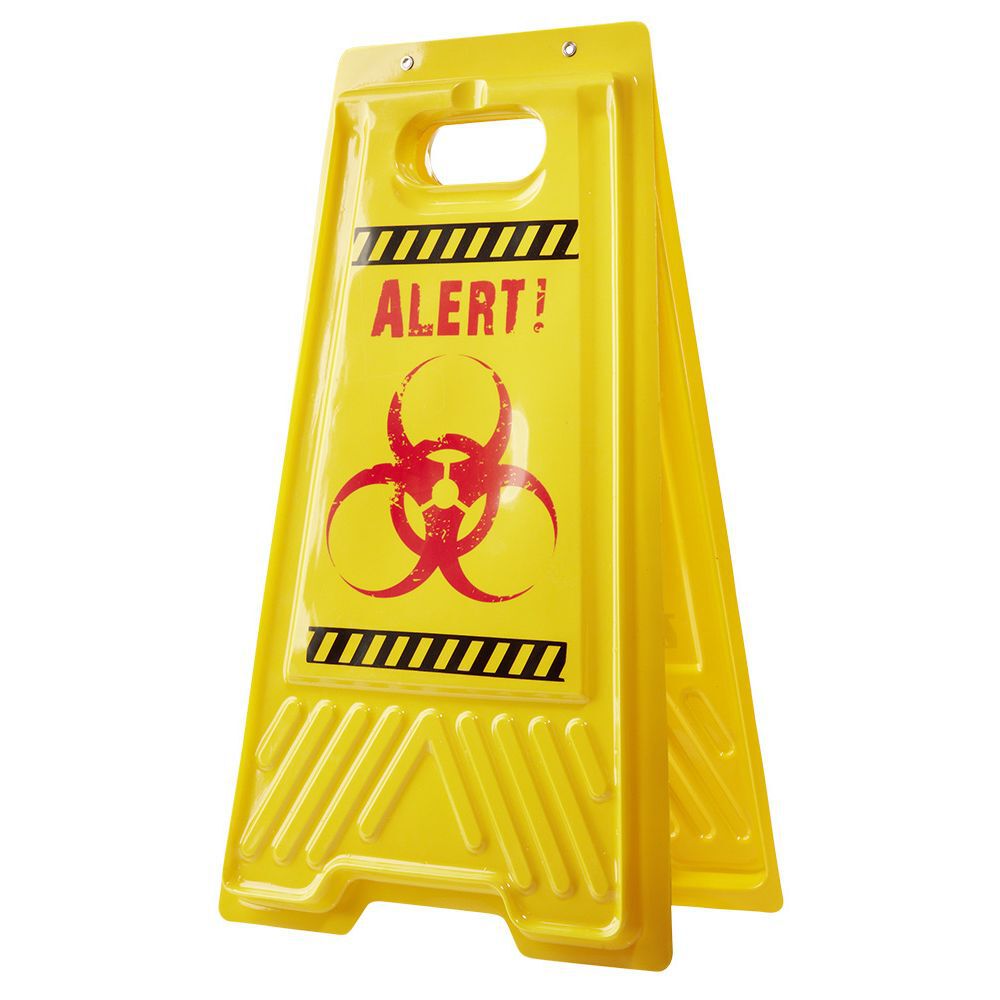 Pancarte alerte zombie