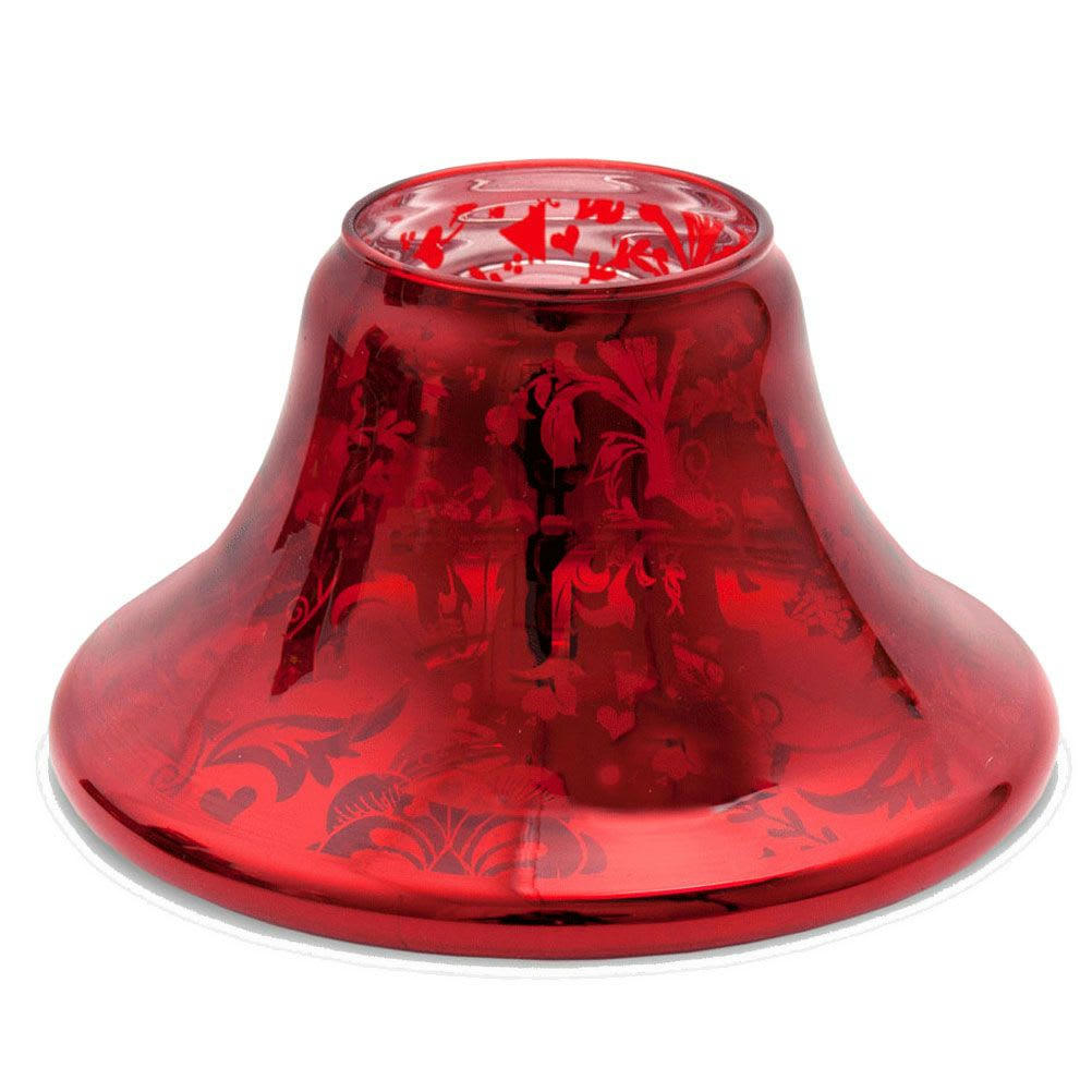 - Abat jour pour bougie Heart and Home rouge