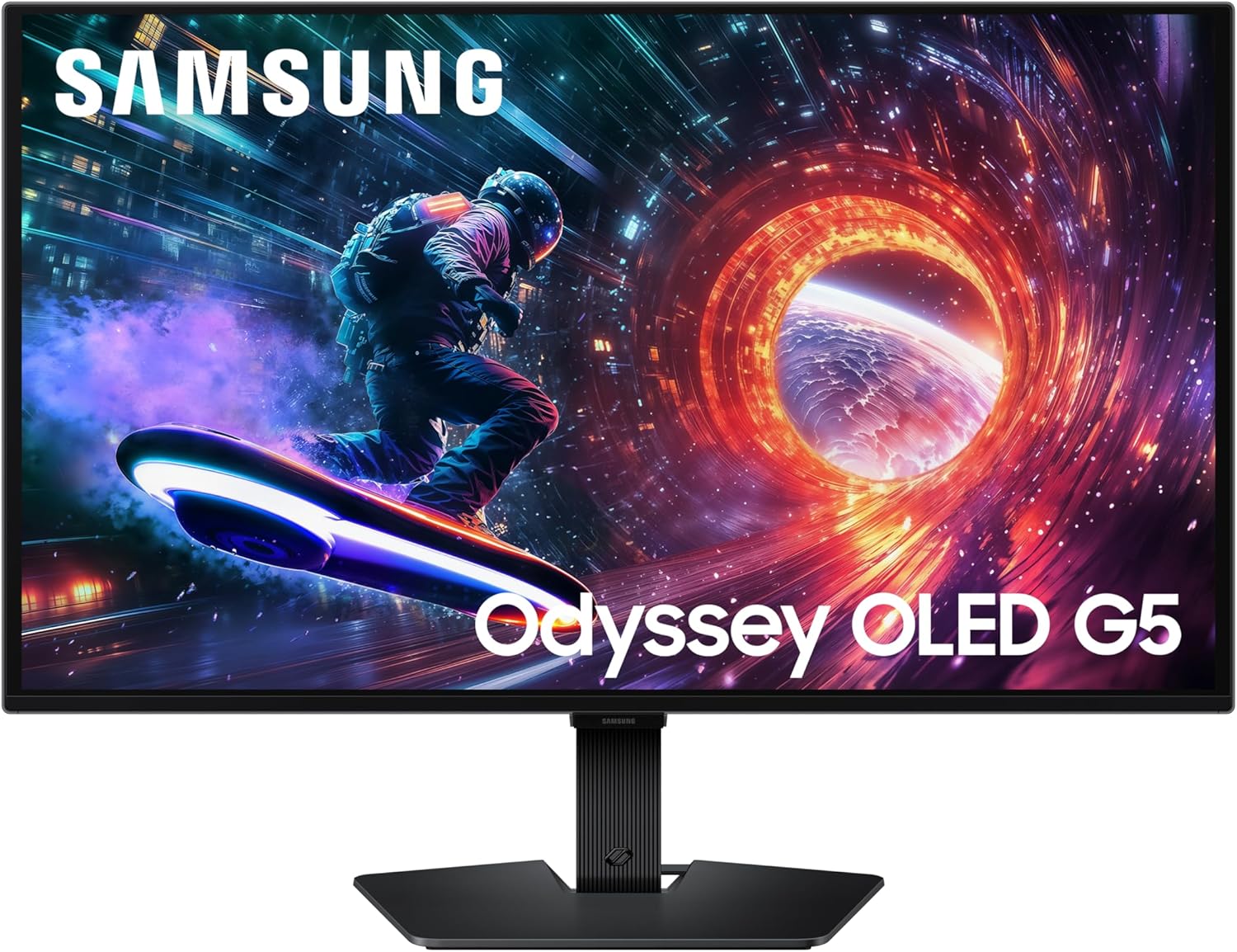 Samsung 27” Odyssey OLED G5 (G50SF) QHD & QD-OLED Gaming Monitor  180Hz Refresh Rate  0.03ms (GtG) Response Time  NVIDIA G-Sync Compatible  AMD FreeSync™  LS27FG500SNXZA