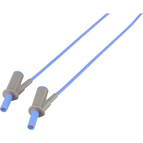 Cordon de mesure de sécurité MSB-501, 4 mm banane mâle - 4 mm banane mâle, 10 A, accessoire de mesure pour électricien, lot de 1.